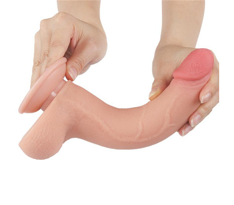 Dildo Dual Density Piel Deslizante 8.5