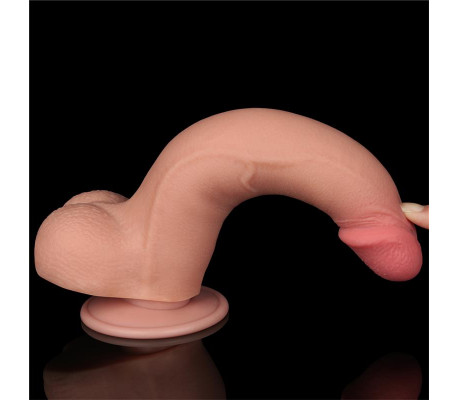 Dildo Dual Density Piel Deslizante 8.5