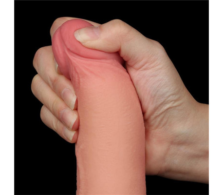 Dildo Dual Density Piel Deslizante 8.5