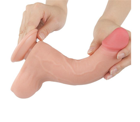 Dildo Dual Layer Piel Deslizante 8.5