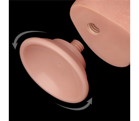 Dildo Dual Density Piel Deslizante 9.5
