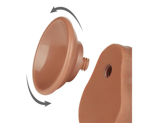 Dildo Sliding Sking 7 Marrón