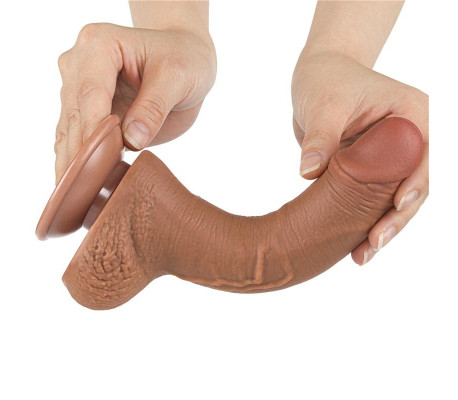 Dildo Sliding Skin 7.5 Marrón