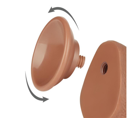 Dildo Sliding Skin 7.5 Marrón