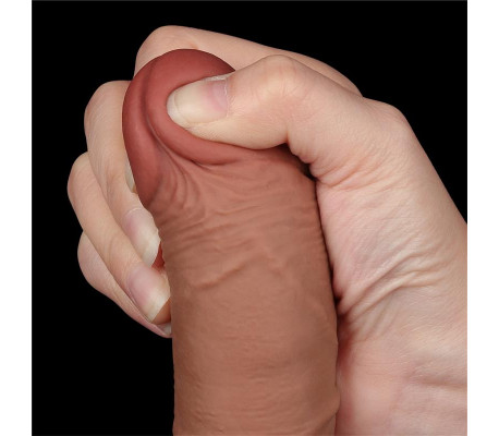 Dildo Sliding Skin 7.5 Marrón