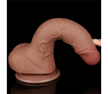 Dildo Sliding Skin 7.5 Marrón