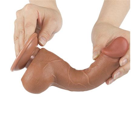 Dildo Sliding Skin 7.5 Marron