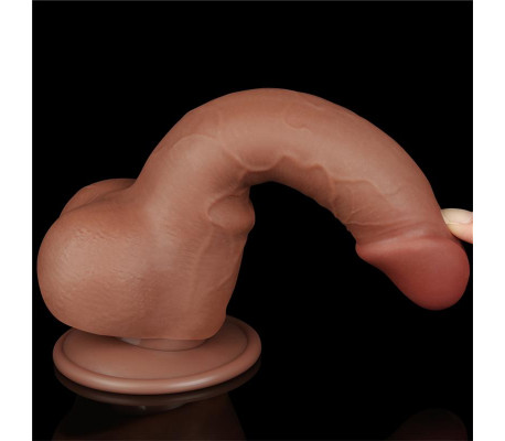 Dildo Sliding Skin 7.5 Marron