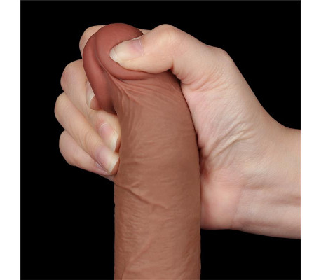 Dildo Sliding Skin 7.5 Marrón