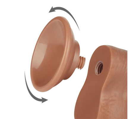 Dildo Sliding Skin 8 Marrón