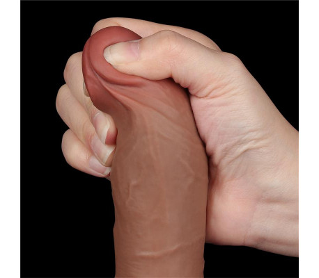Dildo Sliding Skin 8 Marrón