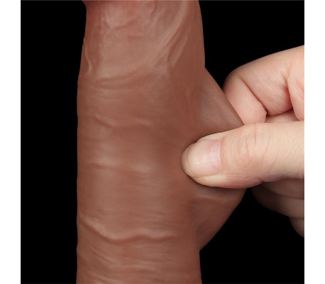 Dildo Sliding Skin 8 Marrón