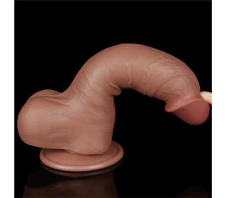 Dildo Sliding Skin 8 Marrón