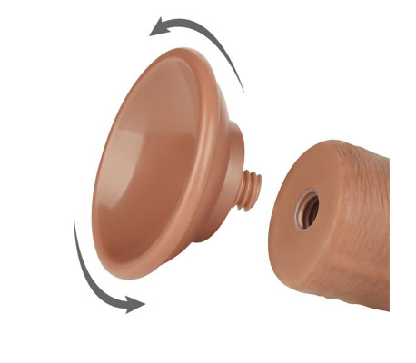 Dildo Sliding Skin 8 Marrón