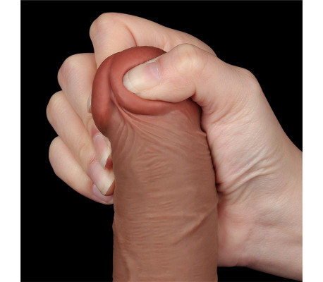 Dildo Sliding Skin 8 Marrón