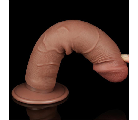 Dildo Sliding Skin 8 Marrón