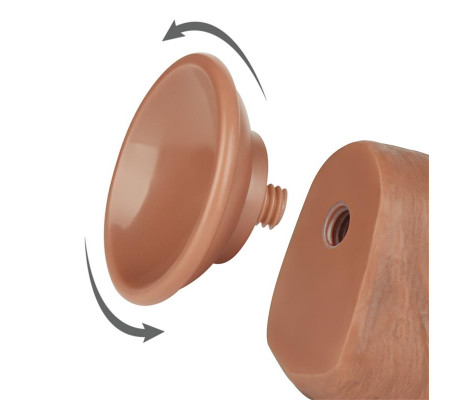 Dildo Sliding Skin 8 Marrón