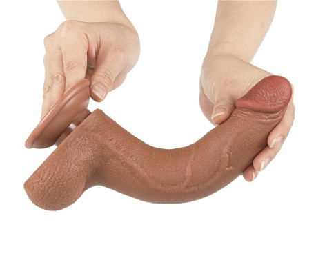 Dildo Sliding Skin 8.5 Marrón