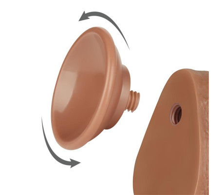 Dildo Sliding Skin 8.5 Marrón