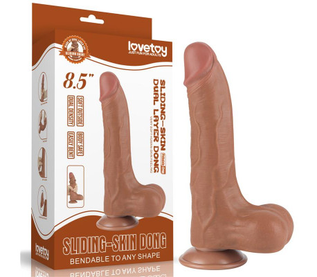 Dildo Sliding Skin 8.5 Marrón