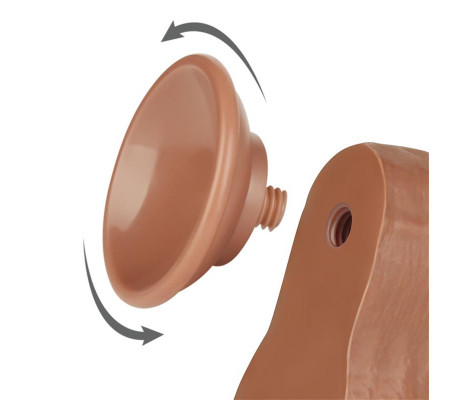 Dildo Sliding Skin 8.5 Marrón
