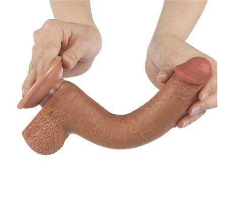 Dildo Sliding Skin 9 Marrón