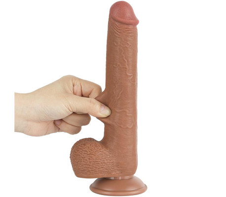 Dildo Sliding Skin 9 Marrón