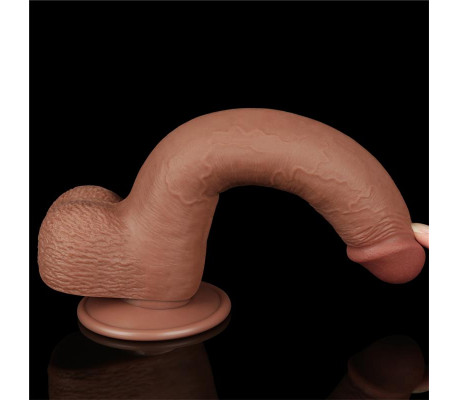 Dildo Sliding Skin 9 Marrón
