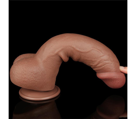 Dildo Sliding Skin 9.5 Marrón