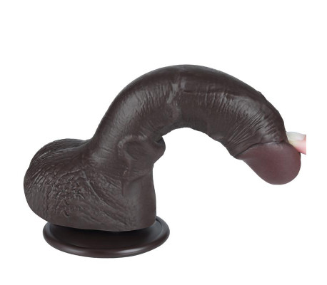 Dildo Dual Layer Piel Deslizante 7.5