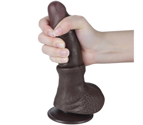 Dildo Dual Layer Piel Deslizante 7.5
