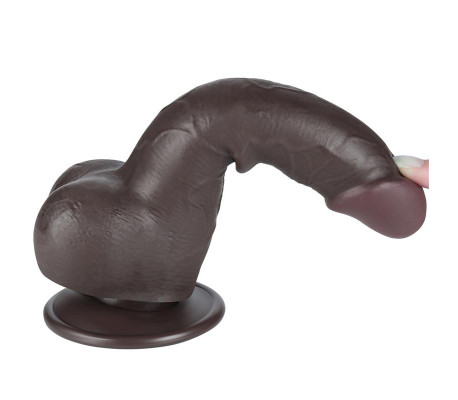 Dildo Dual Layer Piel Deslizante 7.5