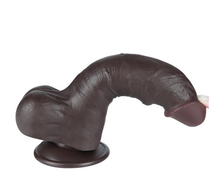 Dildo Dual Layer Piel Deslizante 8