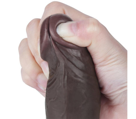 Dildo Dual Layer Piel Deslizante 8