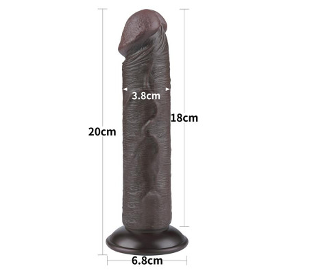 Dildo Dual Layer Piel Delizante 8