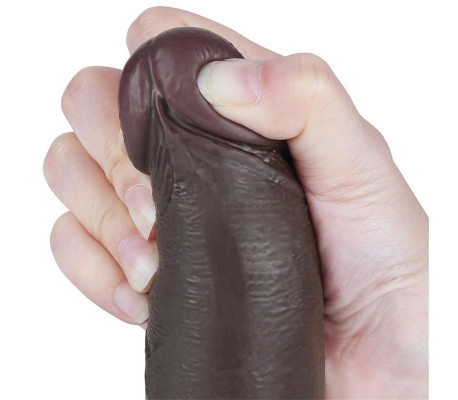Dildo Dual Layer Piel Deslizante 8.5