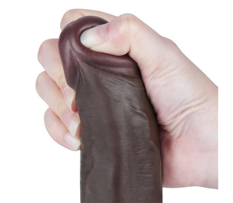 Dildo Dual Density Piel Deslizante 8.5