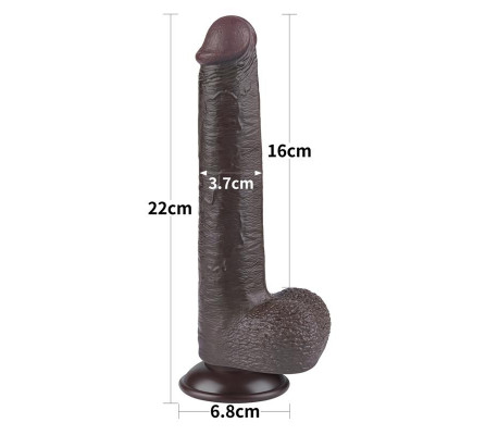 Dildo Dual Density Piel Deslizante 9