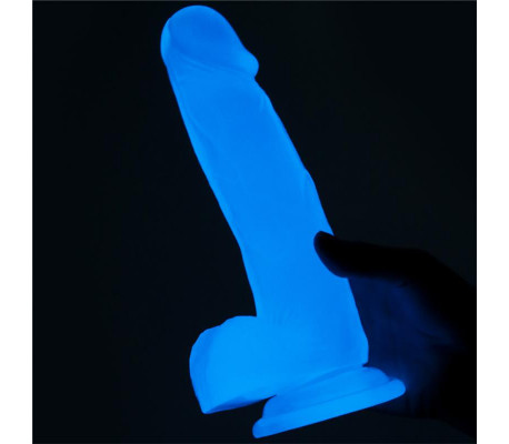 Dildo Lumino 7.5 Luz Azul