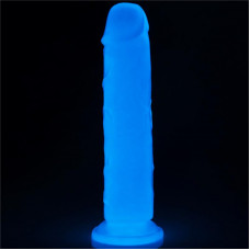 Dildo Lumino 8 Luz Azul