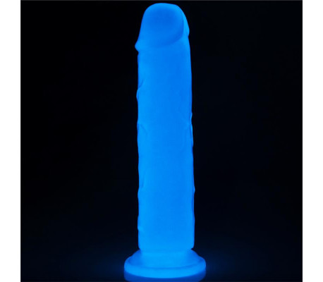 Dildo Lumino 8 Luz Azul