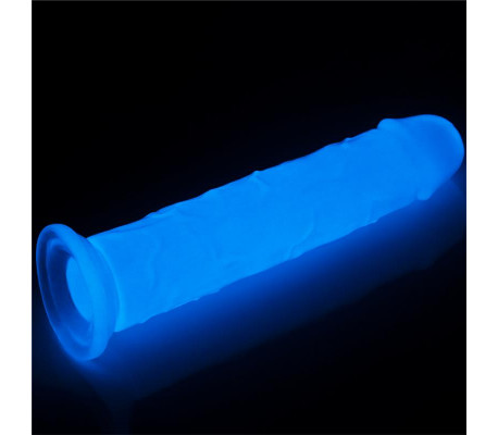 Dildo Lumino 8 Luz Azul