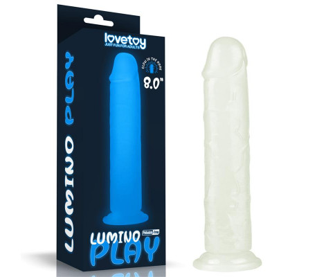 Dildo Lumino 8 Luz Azul