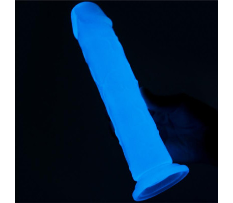Dildo Lumino 8 Luz Azul