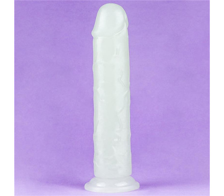 Dildo Lumino 8 Luz Azul