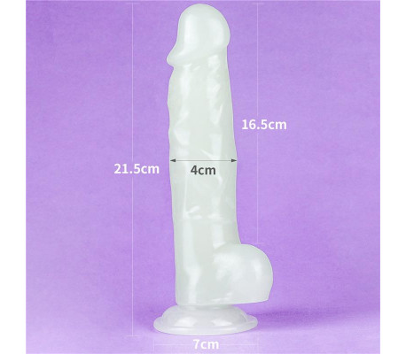 Dildo 8.5 Lumino Luz Azul