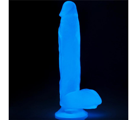 Dildo Lumino 10 Luz Azul