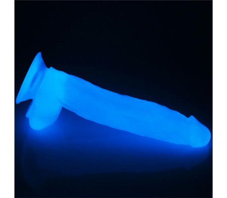 Dildo Lumino 10 Luz Azul