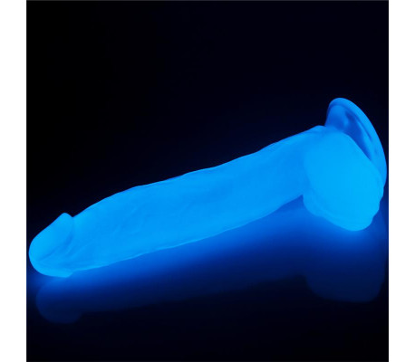 Dildo Lumino 10 Luz Azul