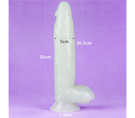 Dildo Lumino 10 Luz Azul